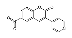 6-Nitro-3-(4-pyridyl)coumarin Structure