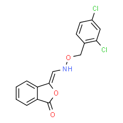 3-(([(2,4-DICHLOROBENZYL)OXY]AMINO)METHYLENE)-2-BENZOFURAN-1(3H)-ONE结构式