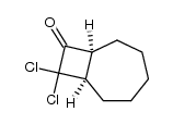 9,9-dichlorobicyclo[5.2.0]nonan-8-one结构式