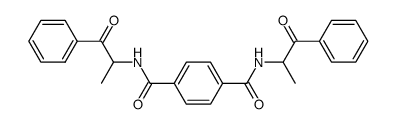 N,N'-bis(1-methyl-2-oxo-2-phenylethyl)terephthaldiamide Structure