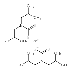 Zinc diisobutyldithiocarbamate structure