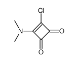 3-Cyclobutene-1,2-dione,3-chloro-4-(dimethylamino)- Structure