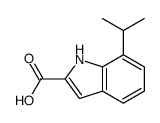 7-(propan-2-yl)-1H-indole-2-carboxylic acid structure