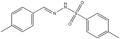 (E)-4-甲基-N'-(4-甲基亚苄基)苯磺酰肼结构式