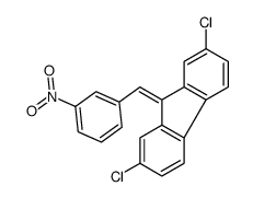 2,7-dichloro-9-[(3-nitrophenyl)methylidene]fluorene Structure