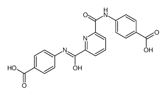 4-[[6-[(4-carboxyphenyl)carbamoyl]pyridine-2-carbonyl]amino]benzoic acid Structure