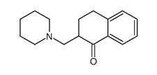 2-(piperidin-1-ylmethyl)-3,4-dihydro-2H-naphthalen-1-one Structure