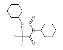 Acetamide,N-cyclohexyl-N-[(cyclohexylamino)carbonyl]-2,2,2-trifluoro- Structure