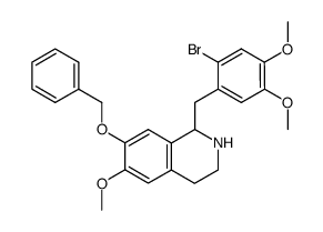 7-benzyloxy-1-(2-bromo-4,5-dimethoxybenzyl)-1,2,3,4-tetrahydro-6-methoxyisoquinoline结构式