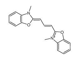 1,3-bis-(3-methyl-benzooxazol-2-yl)-trimethinium结构式