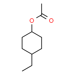 Cyclohexanol, 4-ethyl-, acetate (9CI) structure