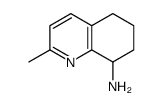 2-methyl-5,6,7,8-tetrahydroquinolin-8-amine结构式