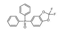 5-diphenylphosphoryl-2,2-difluoro-1,3-benzodioxole结构式