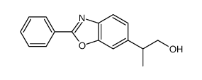 β-Methyl-2-phenyl-6-benzoxazoleethanol结构式