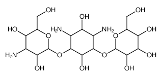 2-[2,4-diamino-5-[4-amino-3,5-dihydroxy-6-(hydroxymethyl)oxan-2-yl]oxy-3,6-dihydroxycyclohexyl]oxy-6-(hydroxymethyl)oxane-3,4,5-triol Structure