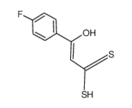 3-Hydroxy-3-(4-fluorophenyl)propenedithioic acid Structure