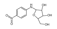 (2R,3S,4S,5S)-2-(hydroxymethyl)-5-(4-nitroanilino)oxolane-3,4-diol Structure