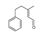 3-methyl-5-phenylpent-2-enal Structure