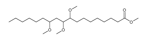 9,10,12-trimethoxyoctadecanoic acid methyl ester Structure