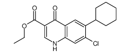 ethyl 7-chloro-6-cyclohexyl-4-oxo-1H-quinoline-3-carboxylate Structure