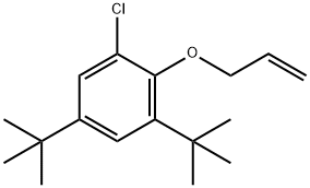 1-Chloro-3,5-bis(1,1-dimethylethyl)-2-(2-propenyloxy)benzene结构式