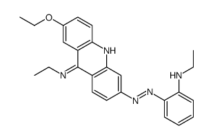 2-ethoxy-N-ethyl-6-[[2-(ethylamino)phenyl]diazenyl]acridin-9-amine Structure