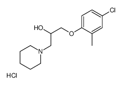 1-(4-chloro-2-methylphenoxy)-3-piperidin-1-ylpropan-2-ol,hydrochloride Structure