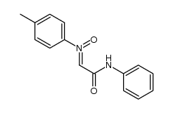 (Z)-N-(p-tolyl)-C-(N-phenylcarbamoyl)nitrone结构式