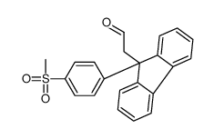 2-[9-(4-methylsulfonylphenyl)fluoren-9-yl]acetaldehyde Structure