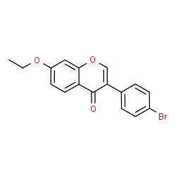 3-(4-Bromophenyl)-7-ethoxy-4H-chromen-4-one结构式