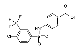 4-(([4-CHLORO-3-(TRIFLUOROMETHYL)PHENYL]SULFONYL)AMINO)BENZOIC ACID图片