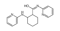 N-pyridin-2-yl-2-(pyridin-2-ylamino)cyclohexane-1-carboxamide结构式