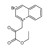 ethyl 2-oxo-3-quinolin-1-ium-1-ylpropanoate,bromide Structure