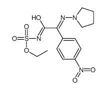 ethyl N-[2-(4-nitrophenyl)-2-pyrrolidin-1-yliminoacetyl]sulfamate结构式