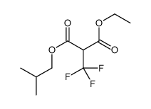 1-O-ethyl 3-O-(2-methylpropyl) 2-(trifluoromethyl)propanedioate Structure