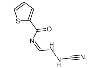 N-[(2-cyanohydrazinyl)methylidene]thiophene-2-carboxamide Structure