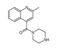 (2-甲基喹啉-4-基)(哌嗪-1-基)甲酮结构式