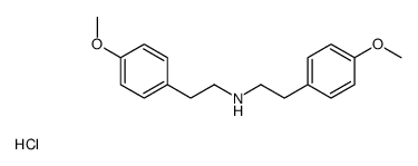 bis[2-(4-methoxyphenyl)ethyl]azanium,chloride Structure