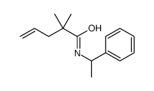 2,2-dimethyl-N-(1-phenylethyl)pent-4-enamide Structure