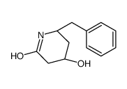 (4R,6S)-6-benzyl-4-hydroxypiperidin-2-one Structure