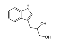 3-indol-3-yl-propane-1,2-diol结构式