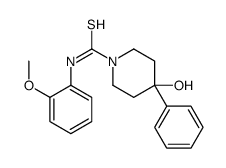 4-hydroxy-N-(2-methoxyphenyl)-4-phenylpiperidine-1-carbothioamide Structure