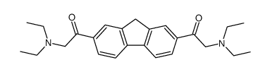 2,7-bis(2-diethylaminoacetyl)fluorene结构式