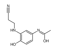 N-[3-[(2-Cyanoethyl)amino]-4-hydroxyphenyl]acetamide结构式