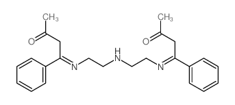 4-[2-[2-[(3-oxo-1-phenyl-butylidene)amino]ethylamino]ethylimino]-4-phenyl-butan-2-one structure