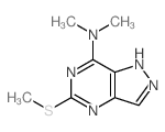 1H-Pyrazolo[4,3-d]pyrimidin-7-amine,N,N-dimethyl-5-(methylthio)- Structure