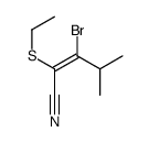 3-bromo-2-ethylsulfanyl-4-methylpent-2-enenitrile Structure