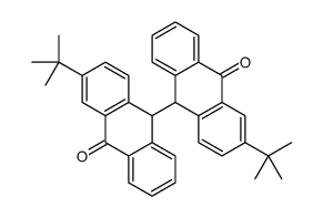 3,3'-Bis(1,1-dimethylethyl)[9,9'-bianthracene]-10,10'(9H,9'H)-dione Structure