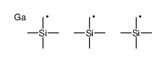 bis(trimethylsilylmethyl)gallanylmethyl-trimethylsilane结构式