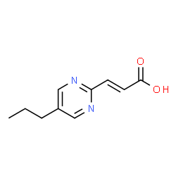 2-Propenoic acid, 3-(5-propyl-2-pyrimidinyl)- (9CI) structure